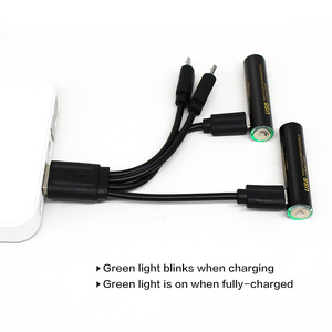 Derin döngüsü 1.5v usb lityum şarj edilebilir aaa şarj aleti ile pil - Product Image 3