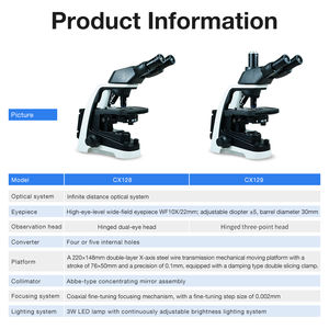工場卸売 オプティクス無制限 高級顕微鏡 教育学校 実験室 双眼顕微鏡 生物顕微鏡 - Product Image 5