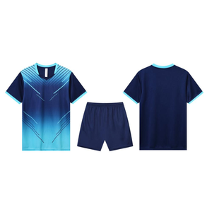 Ensemble de maillots de football unisexes pour adultes de haute qualité avec impression par transfert thermique, vêtements de sport 100% polyester pour équipes, toutes saisons - Product Image 3