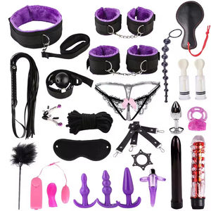 Erotik Bdsm seks ürünleri kısıtlama yetişkin Anal oyuncaklar çiftler Slave fetiş esaret seti esaret halat ile 26 adet BDSM dişli Kenlin - Product Image 5