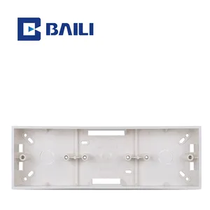 Baili 86 type L3 PVC surface mounting Electrical white switch socket box 1 gang 2 gang 3 gang 86 junction box