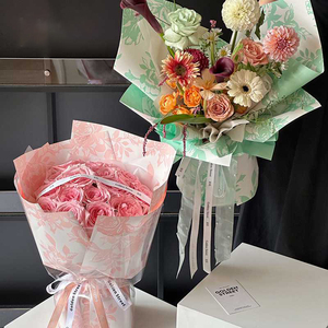 Tùy Chỉnh Hoa Mô Hình Giấy Gói Cho Hoa Tươi Bột Giấy Trinh Nữ Không Thấm Nước Bó Hoa Giấy Gói Nhà Máy-Cung Cấp - Product Image 4