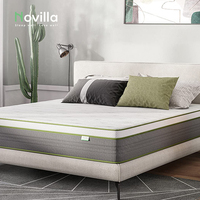 Madesigns tasarımlar lüks yatak odası mobilyası Set alman ikiz Xl boyutu 12 "Rebound hibrid köpük cep yaylı şilte