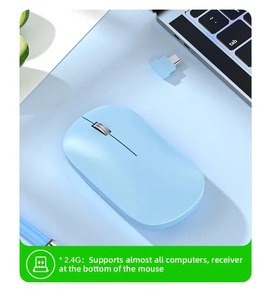 Mouse Wireless Dual Mode, BT 5.0 + 2.4G, Silenzioso, Sottile, Portatile, Ricaricabile, Ergonomico per Ufficio e Viaggio, per Desktop e Laptop - Product Image 2