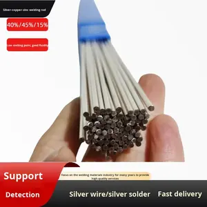 Fil de baguette de soudure en <span class=keywords><strong>cuivre</strong></span> phosphore argenté transfrontalier 2%-15% alliage d'argent 45% feuille de soudure de zinc argenté - Product Image 2
