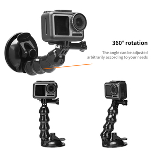 Support de fixation à ventouse HONGDA pour GoPro Hero 10 <span class=keywords><strong>9</strong></span> 8 7 6 5 4 Insta360 Xiaomi Yi 4K, support de voiture flexible réglable pour DJI AKASO <span class=keywords><strong>EKEN</strong></span> - Product Image 3