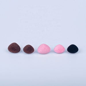 Nariz Triangular de Seguridad con Superficie Flocada en Negro <span class=keywords><strong>y</strong></span> Rosa <span class=keywords><strong>para</strong></span> Amigurumi, Peluches, Juguetes Suaves, Suministros de Manualidades de Plástico - Product Image 2