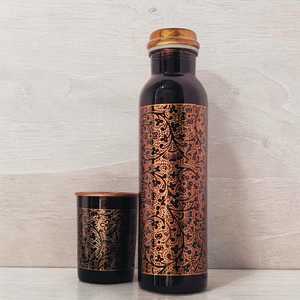 Street Modern Copper Water Bottle Super Quality Copper Bottle Offers Secure Grip From Breakage <b>drinkware</b> water bottle - Product Image 5