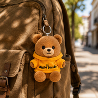 Porte-clés Ours en Peluche, Pendentif Animal en Peluche, Charme de Sac Adorable, Cadeau pour Enfants, Faveurs de Fête, Souvenirs, Boutiques et Vente au Détail