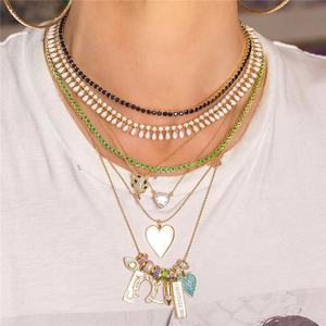 Personalized nel kişiselleştirilmiş charms 925 gümüş birthstone gökkuşağı kolye özel kolye - Product Image 5