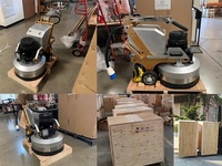 Meuleuses à béton manuelles à pousser Merrock Factory Supply 220V, moteur 3000W, largeur de travail 350mm, tête de meulage 3 pièces