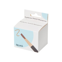Crayon à sourcils transfrontalier, papier de verre pour modelage, 100 pièces par boîte, accessoire pour taille-crayon bec de canard