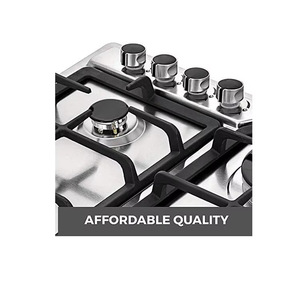 <span class=keywords><strong>Piano</strong></span> <span class=keywords><strong>Cottura</strong></span> Multifunzione, Combinazione Gas e Induzione, 4 Fuochi (3 Gas + 1 Elettrico), Superficie in Vetro Temperato Nero - Product Image 5