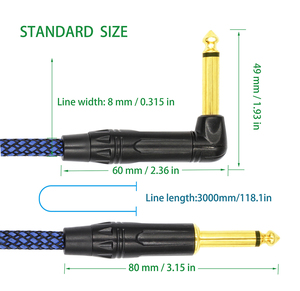 GAZ-CB32 <span class=keywords><strong>guitarra</strong></span> eléctrica <span class=keywords><strong>Cable</strong></span> 6,35 <span class=keywords><strong>Cable</strong></span> de Audio <span class=keywords><strong>Cable</strong></span> <span class=keywords><strong>Jack</strong></span> Mono <span class=keywords><strong>guitarra</strong></span> eléctrica bajo instrumento Musical <span class=keywords><strong>Cable</strong></span> oradores Cables Amp - Product Image 4