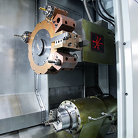 Centre de tournage CNC à double broche YH52S, structure compacte, pour l'usinage de pièces automobiles, machine à tournage métallique