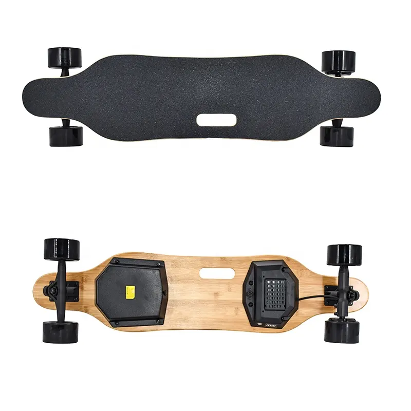 Skateboard électrique à quatre roues en bois d'érable, planche à roulettes, double pilote, meilleure qualité, meilleure vente