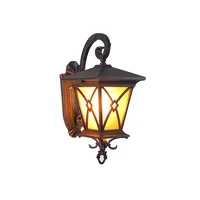 Lampe murale extérieure rétro de style européen, étanche, LED, en aluminium, pour jardin, villa, porte, balcon, utilisation extérieure