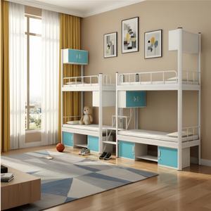 Lits superposés modernes en métal avec espace de rangement, montage facile, design gain de place pour hôtels, écoles, appartements - Product Image 6