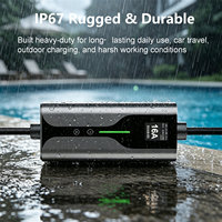 Chargeur EV portable 3,5 kW Type 2 avec protection contre les fuites à la terre pour garage domestique