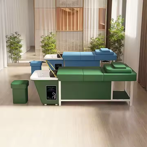 Sillón de Lavado de Cabello Profesional para Salón, Cama de Masaje para Champú, Terapia de Agua para la Cabeza, Cama de Champú con Circulación de Agua - Product Image 5