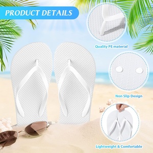 Bosirui Sandales d'Été de Plage, Tongs Blanches de Mariage en Gros pour Femmes, Chaussons et Tongs pour Invitées de Mariage - Product Image 2