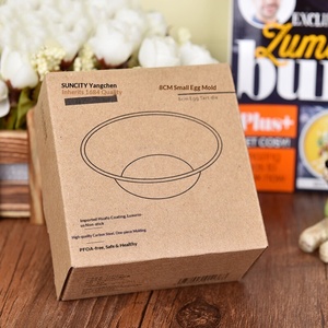 Moule à tartelettes et support à gobelets 6 pièces en acier au carbone épaissi antiadhésif, compatible four, de l'usine <span class=keywords><strong>Yangchen</strong></span> - Product Image 5