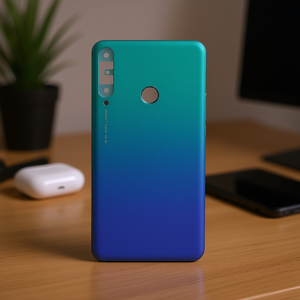 เคสป้องกัน P40ไลท์สำหรับกล้องสามตัวดีไซน์แบบไล่ระดับสีฝาครอบด้านหลัง Y7p แสงสีฟ้าออโรร่า - Product Image 3