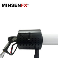 MINSENFX nueva llegada mano tirador Feliz cumpleaños confeti CO2 Jet máquina LED CO2 DJ pistola para escenario de fiesta de boda