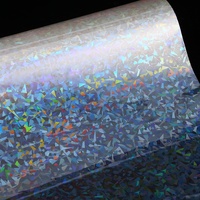 Film de feuille de stratifié irisé holographique de stratification de presse à froid