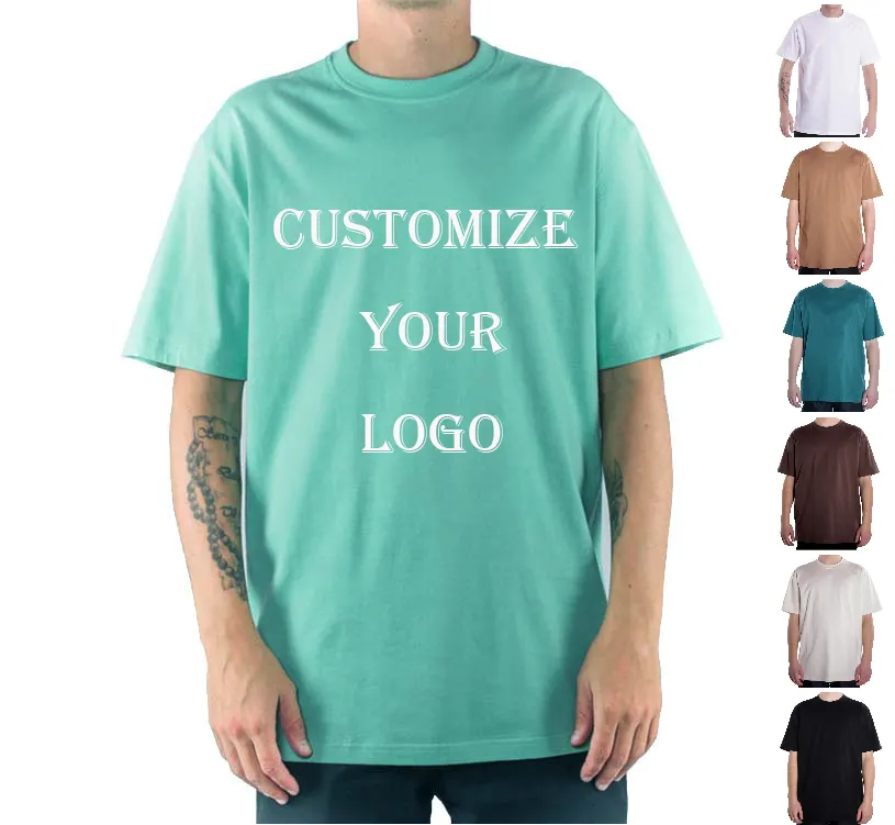 Prime Quality Custom Logo Crew Neck Oversized Unisex Blank T Shirts 100% Cotton Men Tshirt