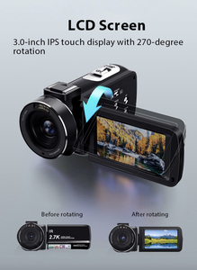 Videocámara Digital Profesional de Mano con Pantalla Táctil LCD de 3.0 Pulgadas para Fotos y Vídeos, 48 Píxeles, Paquete Negro HDV-3051LTRM Dig - Product Image 3
