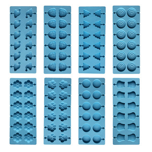 Moule en silicone 12 cavités pour bâtonnets de bonbons au fromage, outil DIY pour chocolat fait maison, moule à sucettes en forme de patte de chaton, Chine - Product Image 4