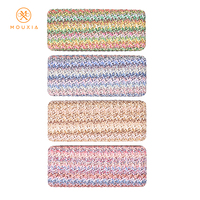 Étui rigide coloré à texture tissée pour lunettes, boîte de protection antichoc pour lunettes de vue et de soleil, compatible OEM et ODM