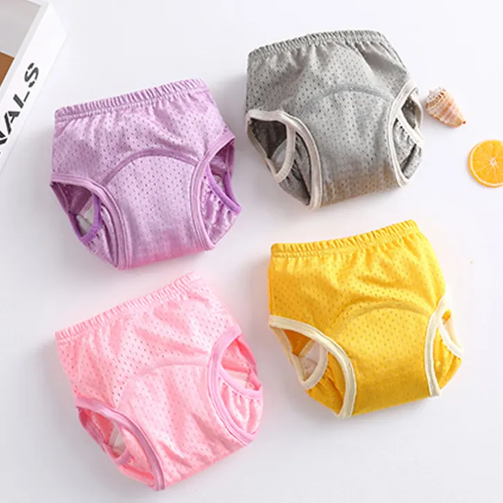 6 Layers Baby Toilet Training Pants Toddler Baby Underwears Infants Potty Kids Cloth Sport Training Pants Cotton 1/opp Bag 50pcs