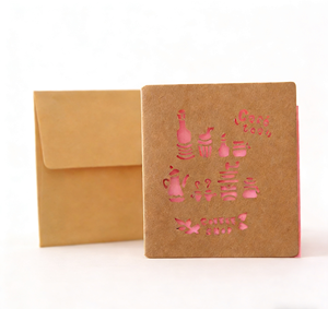 Tarjetas <span class=keywords><strong>de</strong></span> Papel Kraft Vintage con Diseño Hueco Exquisito, Más Vendidas, Notas <span class=keywords><strong>de</strong></span> Felicitación Premium para el Día del Padre, Sorpresa para el Día del Padre - Product Image 2