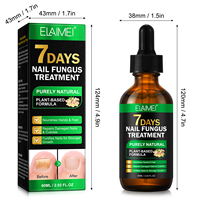 ELAIMEI Marque Privée 60ml Traitement Naturel Ongles Mycosiques en 7 Jours Huile de Réparation Ongles au Gingembre Sérum Original Croissance Rapide des Ongles