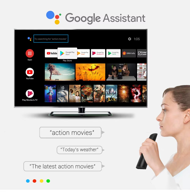 Genuine Google Certificate Android TV OS Android TV Box HAKOMiNi 5G WIFI 1000M Ethernet 4K Chromecast Google Assistant