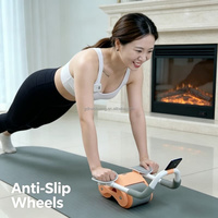 Rueda Abdominal con Rebote Automático para Entrenamiento de Core en Casa, para Hombres y Mujeres Adultos, Ejercicio Deportivo