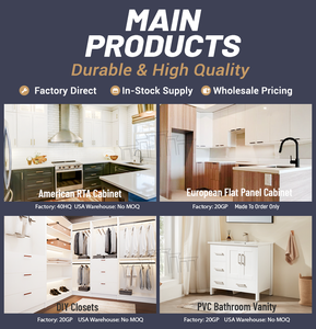 Wholesale Kitchen <b>Cabinets</b> For Remodeling Contractors | Vietnam Factory Bulk Order Supply Available | American Kitchen <b>Cabinets</b> - Product Image 6