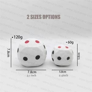 Juguete popular, bola antiestrés, juego de dados blandos de gran tamaño, juguete Jumbo, dados suaves para apretar, mordazas de fiesta, juguete, pequeño regalo para obsequios de <span class=keywords><strong>casino</strong></span> - Product Image 4