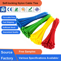 Attaches en nylon autobloquantes PA66, largeur 4,8 mm, longueur 600 mm, 24 pouces, résistantes aux UV, attaches de câble de haute qualité, résistance à la traction 22 kg/50 lb