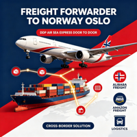 Transitaire Alibaba Amazon vers la Norvège Oslo DDP Service de logistique express aérien et maritime porte-à-porte