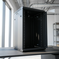 Armoire de serveur en acier SPCC conforme aux normes ANSI/ETSI 6U avec système de refroidissement, conception modulaire, montage mural, 600x540mm