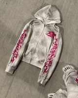 Fabricants OEM ODM Usine Personnalisée Impression de Haute Qualité Sweat à Capuche et Pantalon Oversize Effet Délavé Streetwear pour Hommes