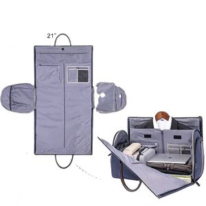 BSCI Factory Convertible Weekender Bag Suit <b>Garment</b> <b>Cover</b> for Shirts Dresses Coats Cloth Custom <b>Garment</b> Bags Custom Logo - Product Image 2