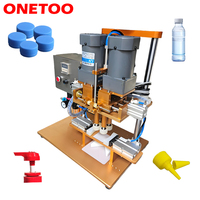 Machine de capsulage semi-automatique pneumatique pour bouteilles PET avec moteur intégré, haute productivité, conception nordique, emballage en bois