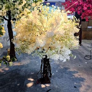 Centros de Mesa Decorativos LEDA para Fiestas y Eventos, Fondo de Flores de Cerezo Artificiales Blancas para Bodas - Product Image 1