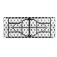 Tables pliantes rectangulaires d'extérieur en PEHD de 6 pieds – Vente en gros, plastique pliable économique pour hôpitaux et hôtels