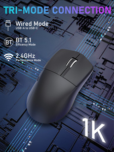 Ultra-lightweight Gaming <strong>Mouse</strong> BT 2.4G Wireless <strong>Mouse</strong> Sensor SG8925 4000 DPI Triple-mode Wireless Gaming <strong>Mouse</strong> - Product Image 6
