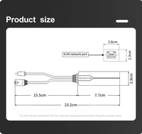 Répartiteur POE 24V vers DC 12V 1.2A, séparateur Non isolé 10/100Mbps, coque ABS pour caméra IP, AP sans fil, système de surveillance CCTV